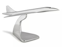 Modèles authentiques d'avion Concorde, modèle en aluminium poli, design Art Déco, décoration d'intérieur de haute qualité, objet de collection d'aviation
