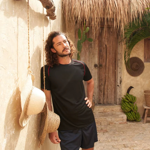 Ultifresh Performance Unisex VOV T-<b>Shirt</b> 100% Polyester Solid Casual Woven Embroidered Silk Screen Crew Neck Short Sleeve - Product Image 1