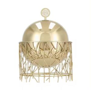 Nueva olla caliente de Metal árabe con soporte, hecha a mano cazuela de lujo, forma redonda, calentador de alimentos de mesa, uso de servidor de alimentos de cocina - Product Image 4