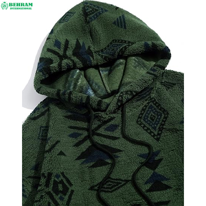 Sweat-shirt à capuche pour homme, coupe classique, 100% coton, molleton écologique/éponge française, doux et moelleux, uni, pour l'hiver - Product Image 3