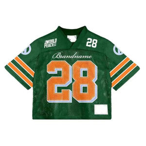 เสื้อฟุตบอลโลโก้สโมสรแบบกำหนดเอง ผู้ผลิตเสื้อผ้ากีฬามืออาชีพ เสื้อฟุตบอลคอวีสำหรับแฟนบอล เสื้อยืดโปรโมชั่น - Product Image 1