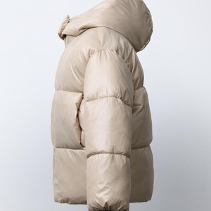 แจ็กเก็ตพร้อมซับในขนเทียมสำหรับฤดูหนาววัสดุเปลือกนิ่มสำหรับใส่สบายและใส่สบายแขนยาวราคาถูกสีพื้น - Product Image 3