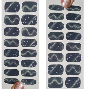 Bandes magnétiques de gel solaire d'origine coréenne Bandes autocollantes semi-durcies pour ongles en gel Design holographique Nouvelle génération de bandes autocollantes pour nail art - Product Image 1