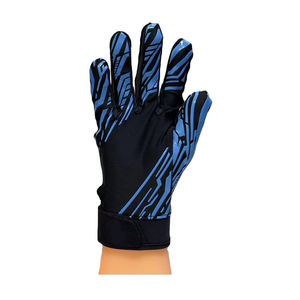 Gants de football américain en cuir de haute qualité avec sangle de poignet réglable, logo personnalisé, paume à adhérence accrue, imperméables et antidérapants - Product Image 6