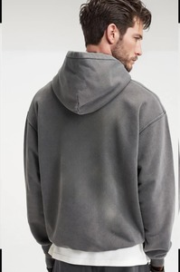 Sudadera con Capucha de Estilo Vintage Lavada al Ácido, Sudadera con Capucha Personalizada de Hombros Caídos para Hombre y Mujer, Sudadera con Capucha de Primera Calidad para Gimnasio - Product Image 5