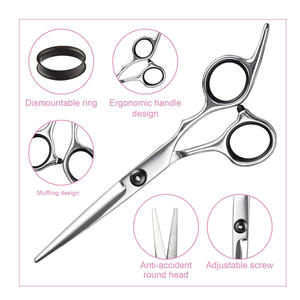 Ciseaux à effiler personnalisables Ciseaux de barbier à coupe de précision Ciseaux de salon de coiffure en acier inoxydable de meilleure qualité - Product Image 4