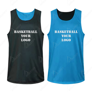 Camisetas de Baloncesto Personalizadas OEM ODM, Uniformes de Equipo Reversibles para Hombre, 100% Poliéster, Malla Transpirable de Secado Rápido, Impresión Digital. - Product Image 2