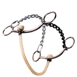 Broca De Filete de mejilla completa Broca de caballo de acero inoxidable con boquilla de incrustaciones de cobre Ayuda de entrenamiento suave Caballos Broca de equitación inglesa - Product Image 4