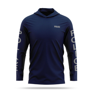 Vente en gros de t-shirts performants pour hommes, vêtements de sport, sweats à capuche à manches longues pour le sport en plein air avec logo personnalisé - Product Image 5