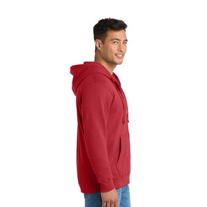 Sudadera con capucha y cremallera personalizada para hombre, ropa de calle de moda, sudadera de lana suave con opciones de impresión de logotipo y bordado - Product Image 2