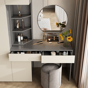 Cabina <span class=keywords><strong>Armadio</strong></span> Moderna Personalizzabile con Vanità Integrata <span class=keywords><strong>e</strong></span> Guardaroba per Arredamento Camera da Letto - Product Image 4
