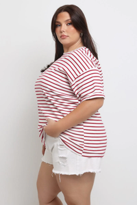 T-shirt de course d'été vintage coupe ample pour femmes de grande taille pour le style de vie vêtements décontractés en gros approvisionnement du Bangladesh - Product Image 2