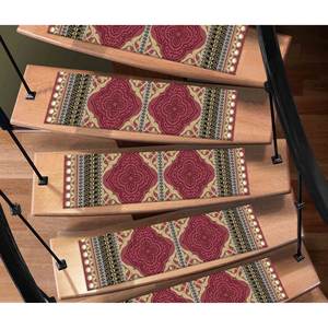 Alfombra Estampada Color Rosa Oscuro: Tapetes Bohemios Modernos para Escaleras, Goblen - Product Image 5