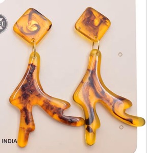 Resin <b>Necklace</b> with Drop <b>Earrings</b> Set for Women, Elegant Party & Casual Wear Fashion Jewelry Resin <b>earrings</b> resin <b>earrings</b> mold - Product Image 5