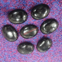 NOUVEAU EN GROS Pierre de palmier polie en agate étoilée et obsidienne noire naturelle, pierre de guérison de poche, pierre précieuse pour la méditation Reiki et l'amour