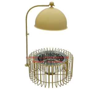 เครื่องอุ่นอาหารสีทองพร้อมฝาโดมเครื่องอุ่นอาหารเหมาะสำหรับบุฟเฟต์สำหรับร้านอาหารและงานเลี้ยงจัดเลี้ยง - Product Image 1