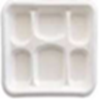 6ชิ้นถาดอาหารแบบย่อยสลายได้เป็นมิตรต่อสิ่งแวดล้อม - Product Image 2