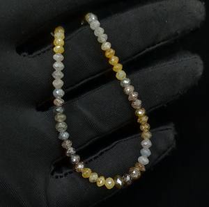 ลูกปัดทรงกลมประดับเพชรหลายสีแวววาวลูกปัดแบบเส้นหลวมสำหรับทำเครื่องประดับงานฝีมือแบบทำมือสวยงามขนาด3-4.5มม. 15นิ้ว - Product Image 4