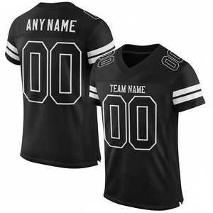 Maillot de football américain personnalisable pour hommes, uniforme de sport respirant, manches courtes, grande taille pour les jeunes et les adultes, brodé - Product Image 5