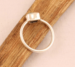925 Sterling Silver Oyster Turquoise Ring Handmade Fashion Jewelry Gift for Mother Gemstone Ring Women Ring - Product Image 5