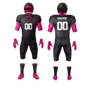 Meilleurs ensembles d'uniformes de football américain en tissu de haute qualité, à manches courtes, respirants, grandes tailles, fabriqués au Pakistan, vente en gros - Product Image 2