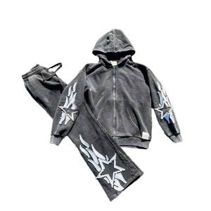 Survêtement évasé anti-rides pour homme, qualité supérieure, vêtements décontractés, dernier design, vente chaude, survêtements évasés avec logo/couleur personnalisés - Product Image 2