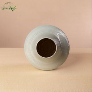 Jarrón Decorativo de Bambú Esculpido, Diseño Enrollado Ecológico, un Movimiento Congelado en Forma Natural - Product Image 4