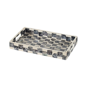 Style classique personnalisable nacre incrustation plateau de service vadrouille plateaux en gros maison hôtel Restaurant décoration du Vietnam - Product Image 1