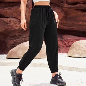 Women High-End Fitness Exercise Training Yoga XL Cross-Border <b>Pants</b> Logo Waist Solid Pattern Wholesale Price <b>Sexy</b> Women Trouser - Product Image 1
