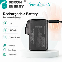 7,7V 2400mAh Lithium-Ionen-Akku Wiederaufladbarer Li-Polymer-Akku für Beheizte Jacken, Handschuhe, Decken, Kundenspezifisches OEM
