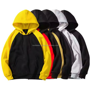 เสื้อฮู้ดสวมหัวผ้าฝ้ายขนแกะ400กรัมสำหรับผู้ชายเสื้อสเวตเชิ้ตสตรีทไซส์ใหญ่พิเศษพิมพ์โลโก้ตามสั่งสำหรับเสื้อผ้าฤดูหนาว OEM โลโก้ด้านหน้า - Product Image 5