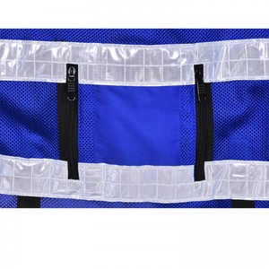 Gilet de sécurité 2 rayures horizontales gilet de sécurité réfléchissant pour la sécurité tactique gilet multifonctionnel réglable - Product Image 3