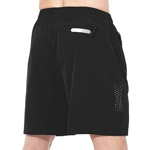 Lightweight Outdoor Jogging <b>Sweat</b> <b>Shorts</b> for <b>Men</b> Quick Dry Breathable High Waist Drawstring Closure Customizable Solid - Product Image 2