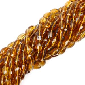 Cuentas de cuarzo cerveza natural facetadas ovaladas para la fabricación de joyas, cuentas de cuarzo cerveza, proveedor mayorista, fabricante, India, venta al por mayor. - Product Image 6