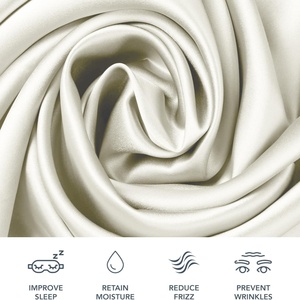 Federe <span class=keywords><strong>di</strong></span> Lusso Super Morbide in <span class=keywords><strong>Raso</strong></span> <span class=keywords><strong>di</strong></span> Seta Elegante e Raffinato per Capelli e Pelle - Product Image 2