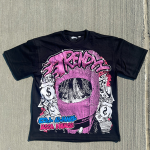 T-shirt graphique lourd personnalisé pour hommes T-shirt en coton surdimensionné avec impression DTG et Boxy Fit Streetwear Fabricant OEM de t-shirts - Product Image 2