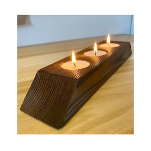 Portavelas de Madera Natural Diseñado para Agregar una Luz Cálida y Ambiental a Cualquier Ambiente - Product Image 4