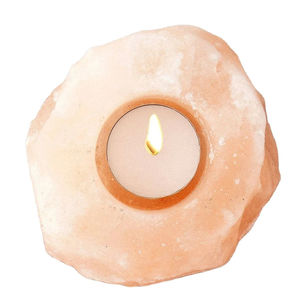 Porte-bougie artisanal en forme de cylindre en cristal naturel rose, sel de l'Himalaya pur, produit artisanal naturel - Product Image 6