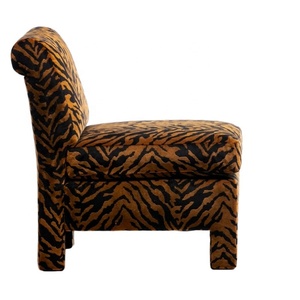 Sillones Estilo Billy Baldwin de Diseño Modular a Precio de Fábrica, Cómodos Sillones de Salón de Terciopelo Tipo Tigre - Product Image 4