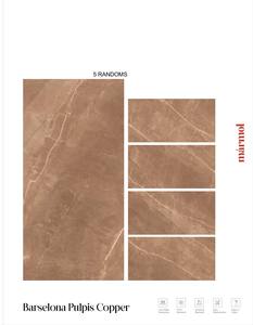 Carreaux en porcelaine émaillée 600x1200mm BARSELONA PULPIS COPPER, style moderne européen, antidérapants, pour usage intérieur - Product Image 2