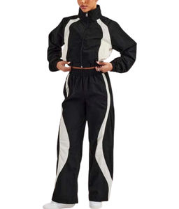 2025 Premium Quality <b>Womens</b> <b>Windbreaker</b> Jogger Nylon Tracksuit Custom Logo Gym Fitness <b>Windbreaker</b> Tracksuit Sportswear Set - Product Image 5