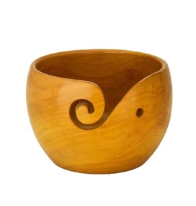 Bol de fil de palissandre fait à la main pour tricoter le crochet bol de stockage pour les accessoires de crochet d'enrouleur de fil - Product Image 6