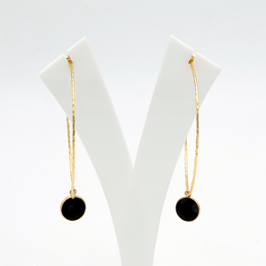 DUA Trendy Brass Drop <b>Earrings</b> <b>Handmade</b> 18K Gold Plated Wedding Elegant Jewelry - Product Image 4