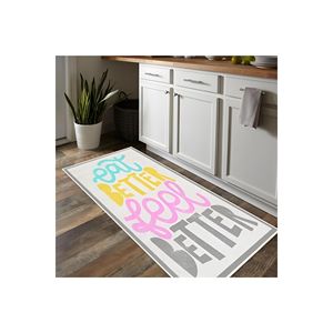 Alfombra impresa digital Come mejor Siéntete mejor Alfombrillas de cocina - Product Image 1