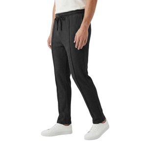 Mens Waffle Knit <b>Jogger</b> Pants Drawstring Elastic Waist <b>Slim</b> Fit Casual Lounge Sweatpants Soft Textured Tapered Pockets 100% - Product Image 3