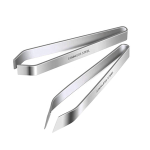 คีมคีบปลากระดูกปลาแหนบแบนและเอียงทำจากสเตนเลสแบบมืออาชีพ10ชิ้น - Product Image 2