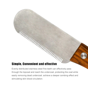 Herramienta de aseo para mascotas de buena calidad, maquinilla de afeitar, cuchillo para pelar perros, instrumento veterinario - Product Image 5