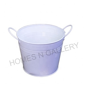 Cheap Price All Colors <b>Small</b> Galvanized Metal Iron Table Top Decorative Tin Rustic Flower Bucket <b>Pots</b> From Indian Manufacturers - Product Image 2