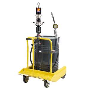 Meclube Réservoir de stockage d'huile industriel complet sur roues pour fûts de 180-220 L - Product Image 1