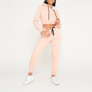 Conjunto de Sudaderas Cortas Personalizadas con su Propio Diseño para Mujer, Talla Grande, Conjunto de Sudaderas Cortas para Mujer Más Vendido - Product Image 4